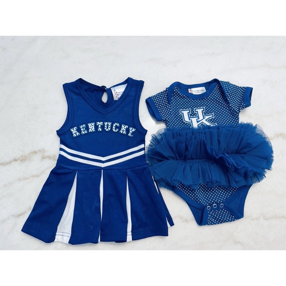 Two Feet Ahead University Of Kentucky Wildcats Cheerleader‎  2 Outfits Newborn